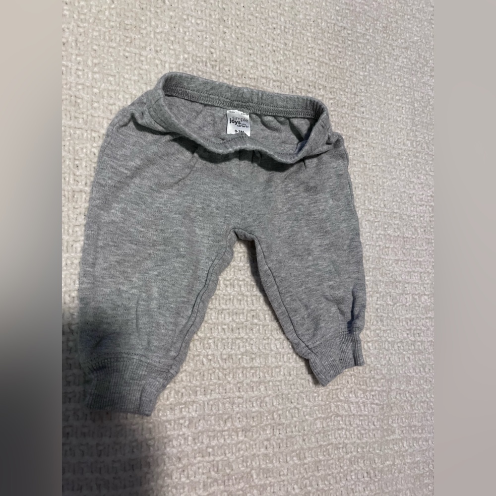 Grey sweatpants 0-3 months